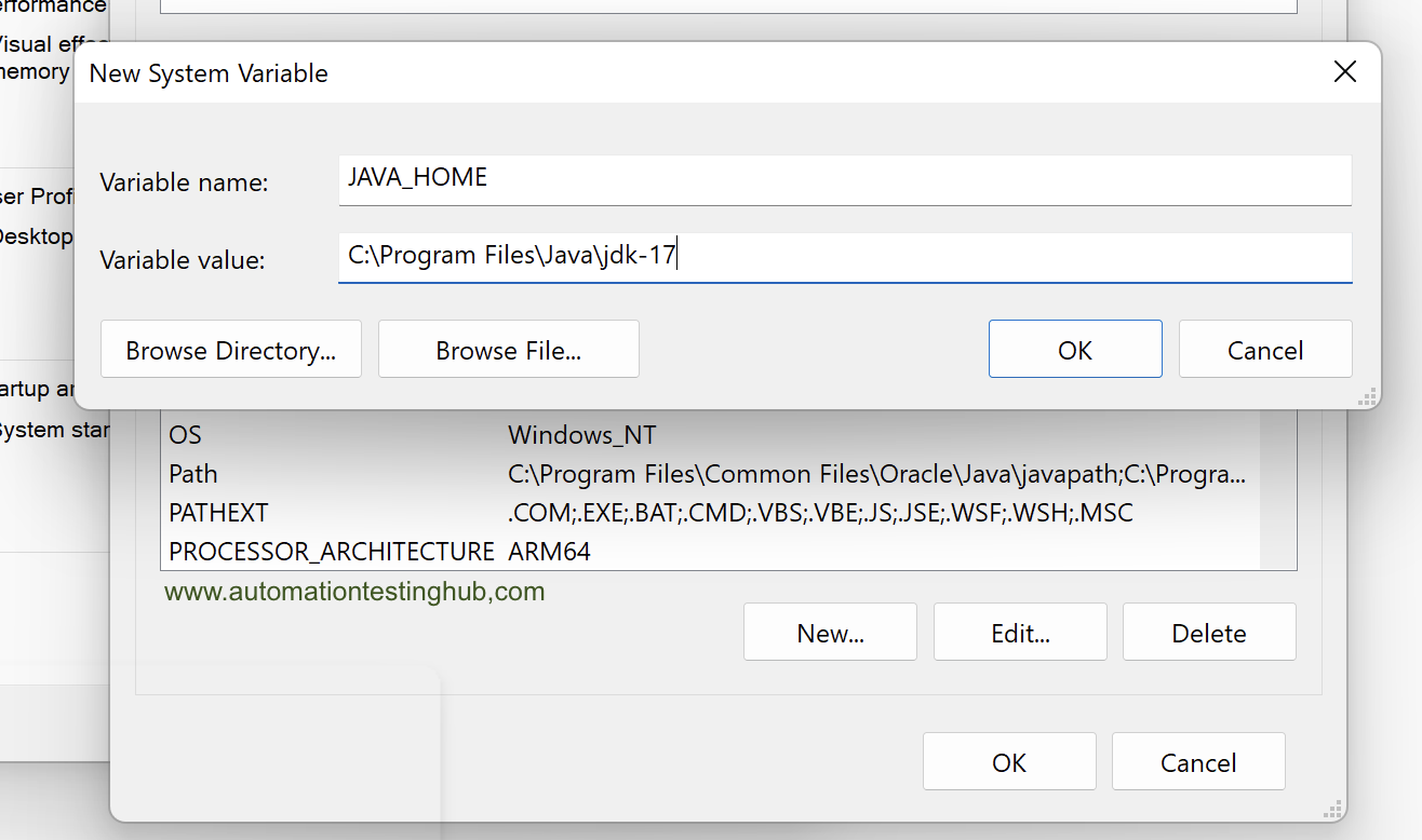 Setup Java Environment Variables AutomationTestingHub