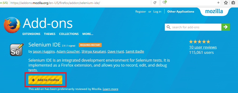 Selenium ide download windows 10